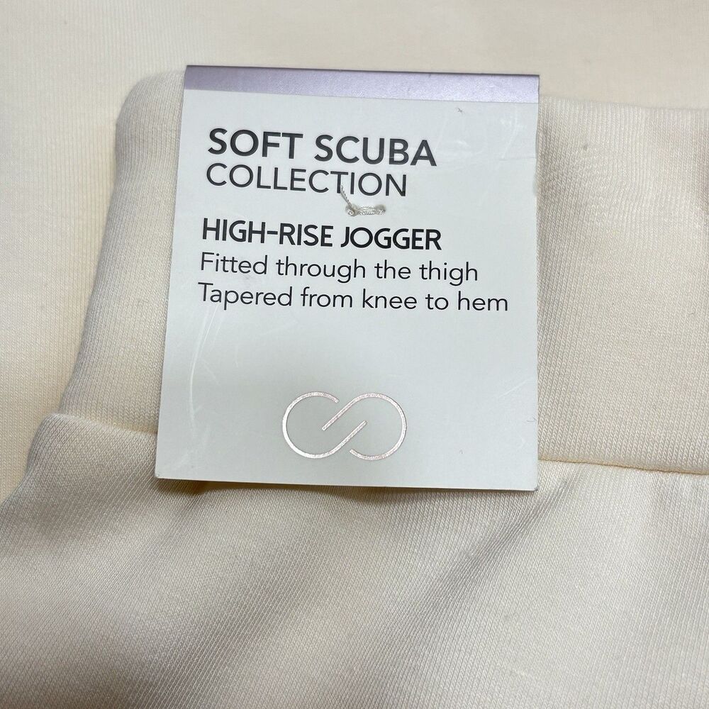 Calia Soft Scuba High-Rise Jogger Women’s Medium Cream Athleisure NWT - Picture 5 of 8